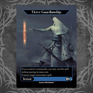 Fierce Guardianship - Proxy Full Art Custom Card