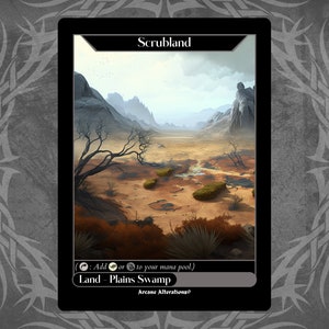 Scrubland - Full Art Custom Card
