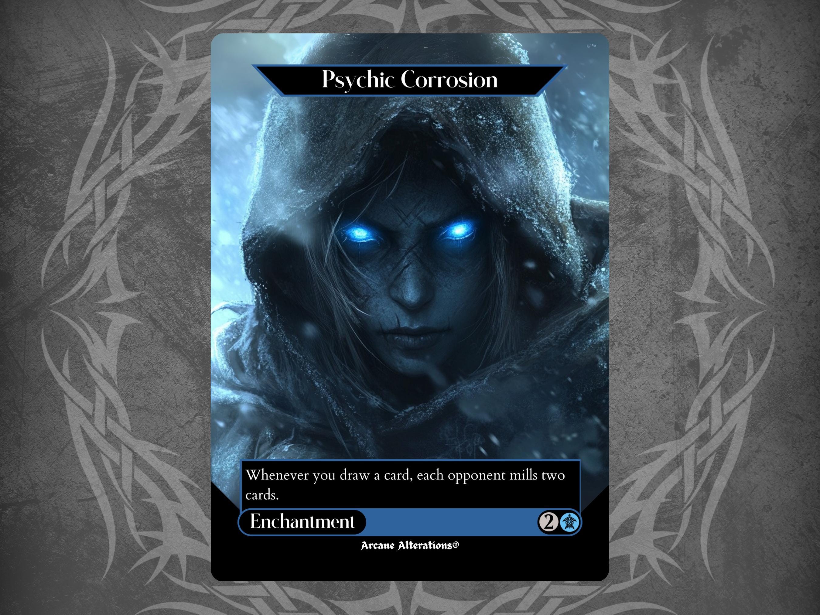Psychic Corrosion - Proxy Full Art Custom Card - Etsy Israel