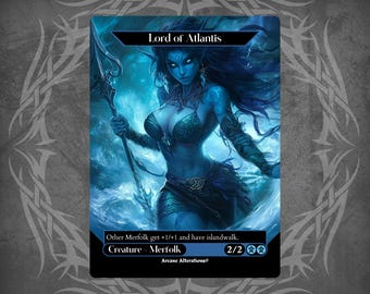 Herr von Atlantis - Proxy Full Art Custom Karte