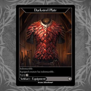 Darksteel Plate - Proxy Full Art Custom Card