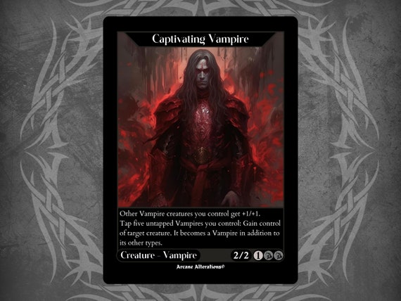 Captivating Vampire - Full Art Custom Card - Etsy