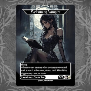 &quot;Willkommender Vampir - Proxy Full Art Kundenspezifische Karte.&quot;