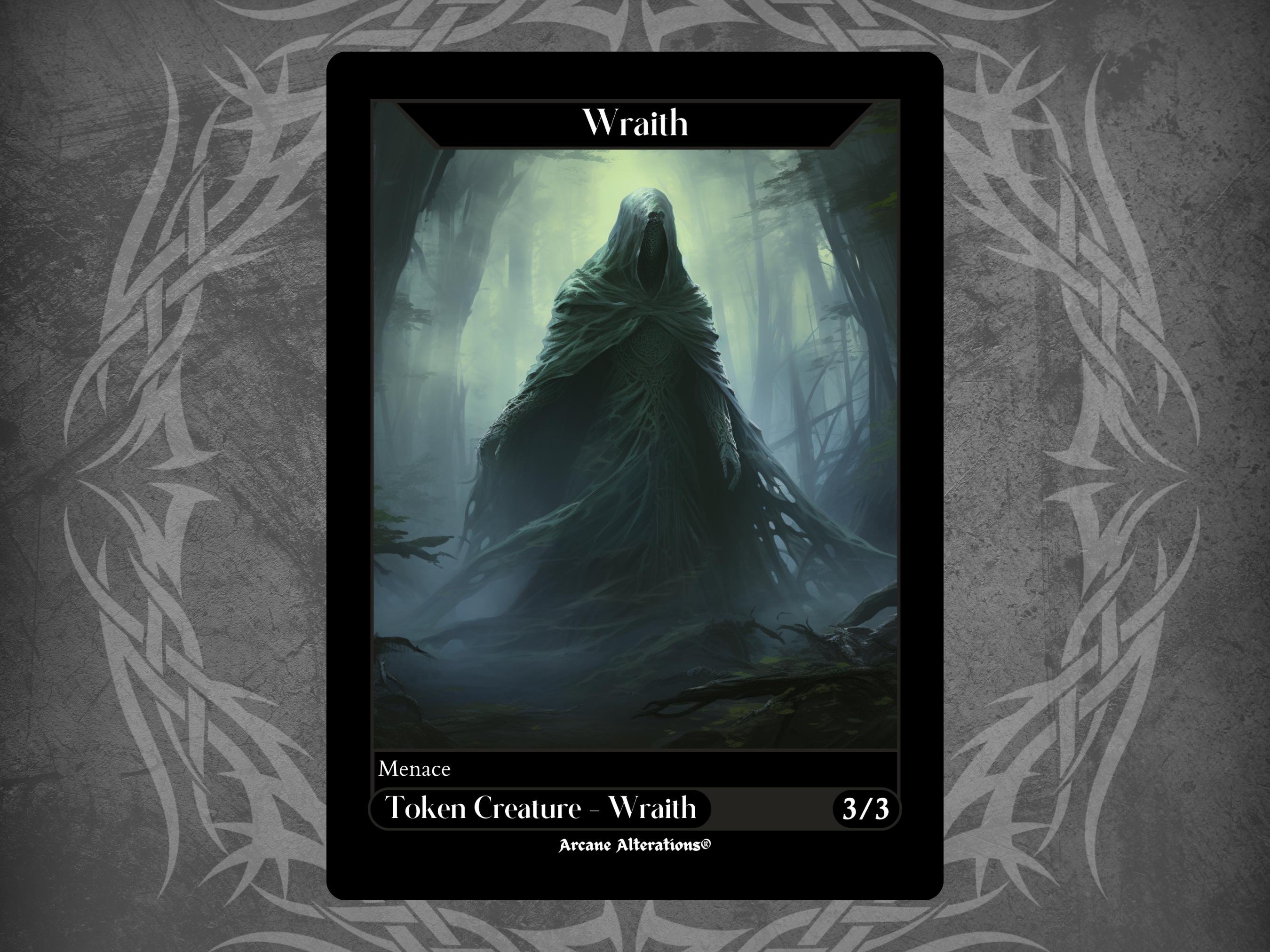 Wraith Token - Full Art Custom Card - Etsy