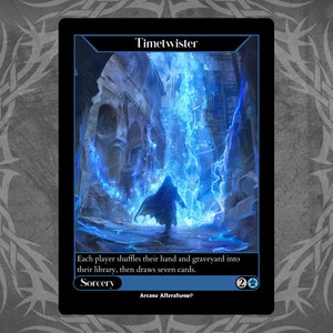 TIMETWISTER, ARTIST SKETCH / PROOF, MAGIC MTG, POWER 9, MARK