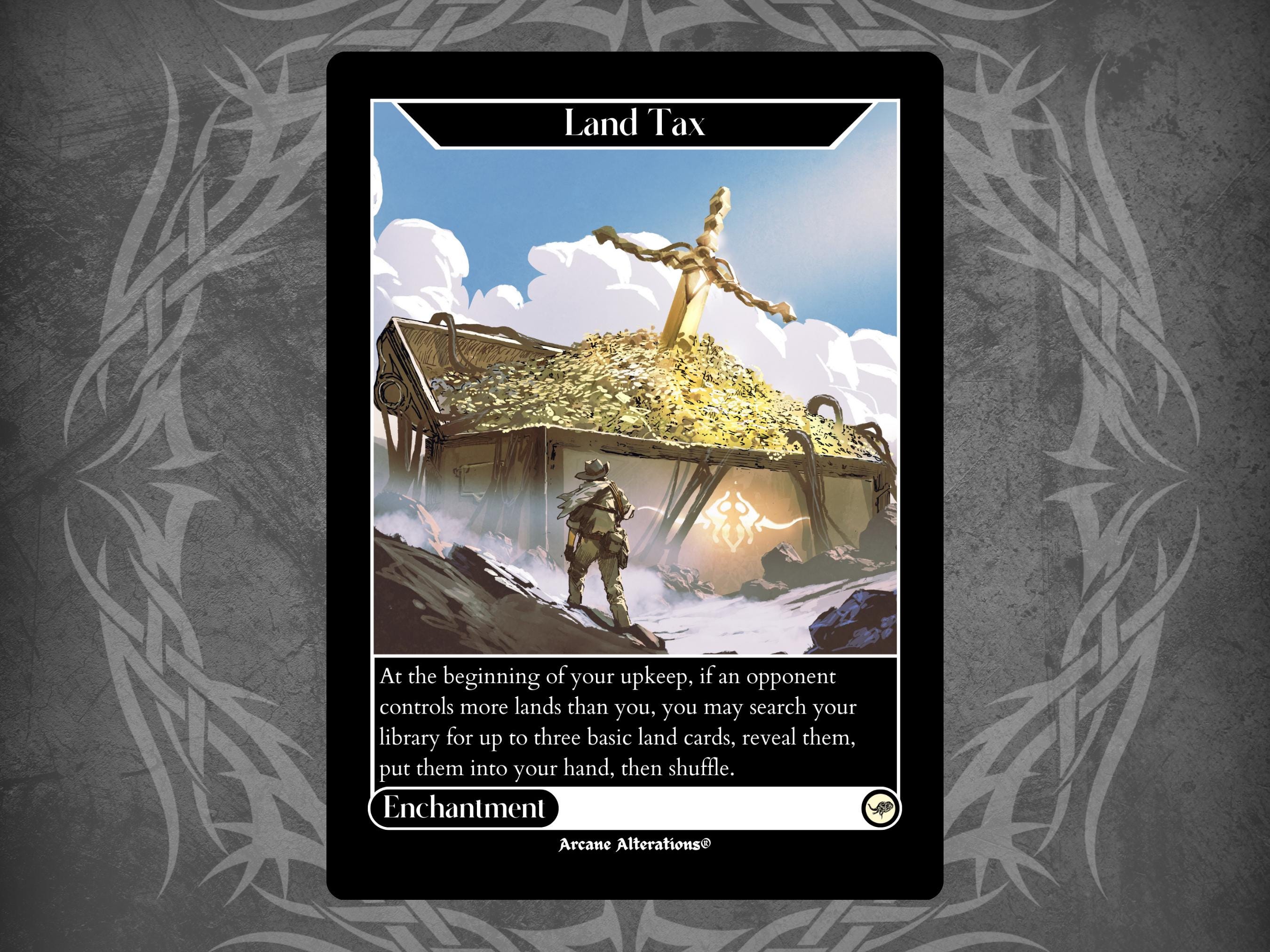 Land Tax - Full Art Custom Card - Etsy