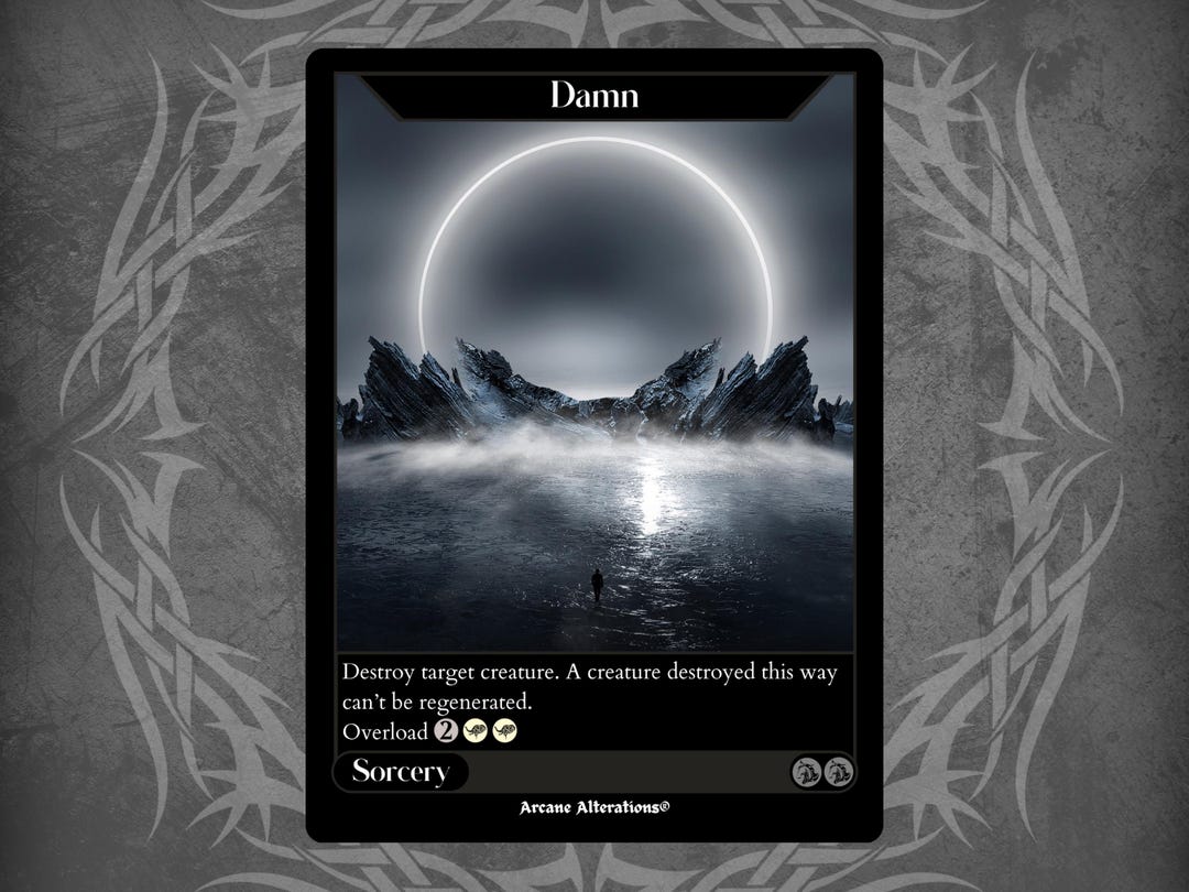 Damn - Full Art Custom Card - Etsy