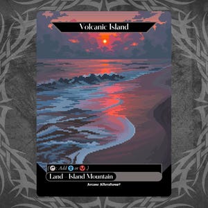 Volcanic Island - Proxy Full Art Custom Card