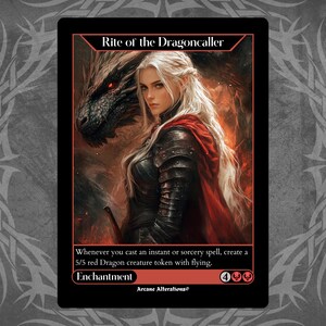 Rite of the Dragoncaller - Full Art Custom Card
