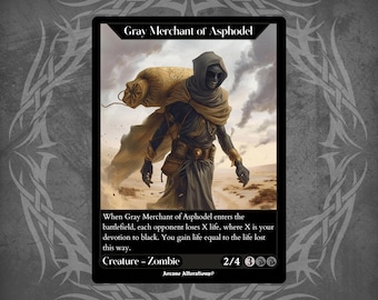 Gray Merchant of Asphodel - Full Art Custom Card - Etsy