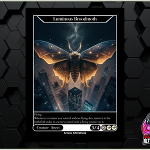 Luminous Broodmoth - Carta personalizzata Full Art