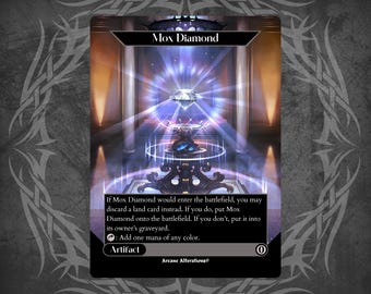 Mox Diamond (custom Card Alternate Full Art) - Etsy