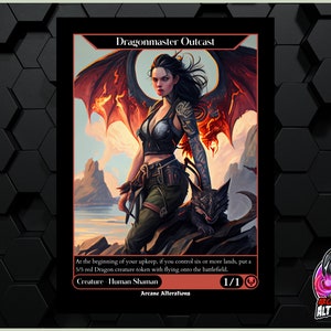 Dragonmaster Outcast - Tarjeta personalizada de arte completo
