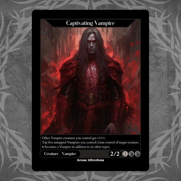 Captivating Vampire - Full Art Custom Card