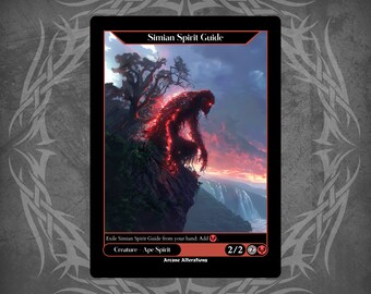 mtg cards like simian spirit guide New Art Alter Revelen's Light Alters Ape Spirit Simian Spirit Guide (RU)