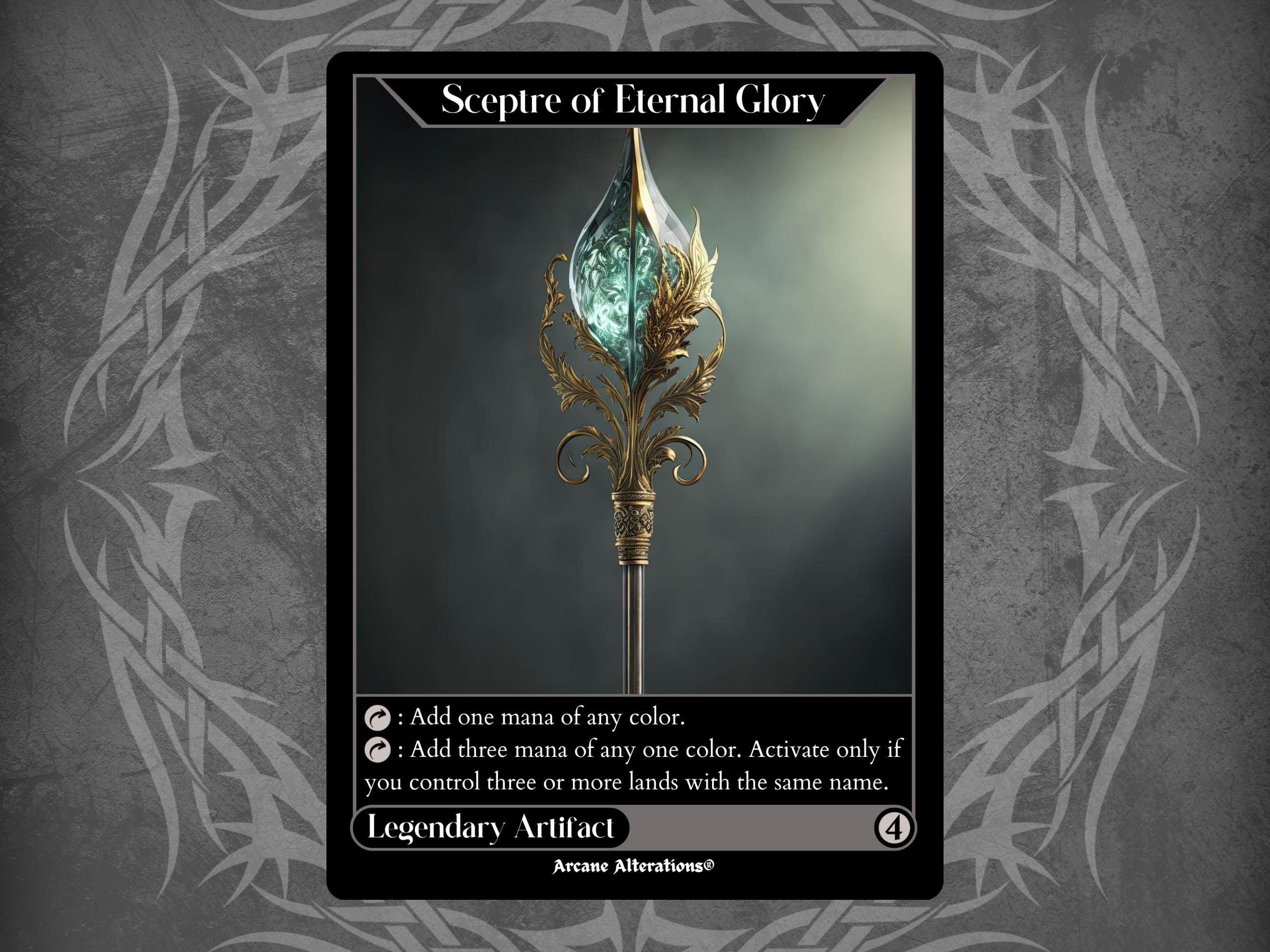 Sceptre of Eternal Glory - Full Art Custom Card - Etsy