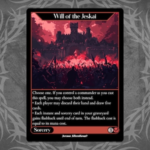 Will of the Jeskai - Proxy Full Art Custom Card