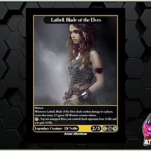 Lathril, Blade of the Elves - Full Art Custom Card