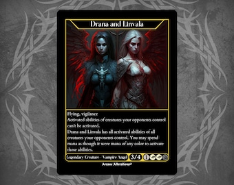 Drana and Linvala - Full Art Custom Card - Etsy