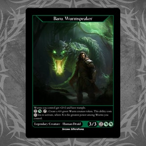 Baru, Wurmspeaker - Full Art Custom Card