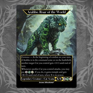 Arahbo, Roar of the World - Proxy Full Art Custom Card