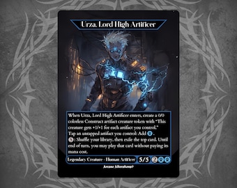 Urza, Gran Artífice - Tarjeta personalizada con arte completo de Proxy