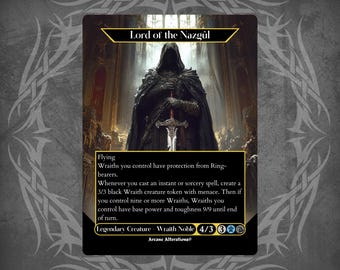 Herr der Nazgul - Proxy Volle Kunst Kundenspezifische Karte