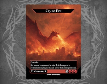 city on fire mtg card City on Fire (foil)
