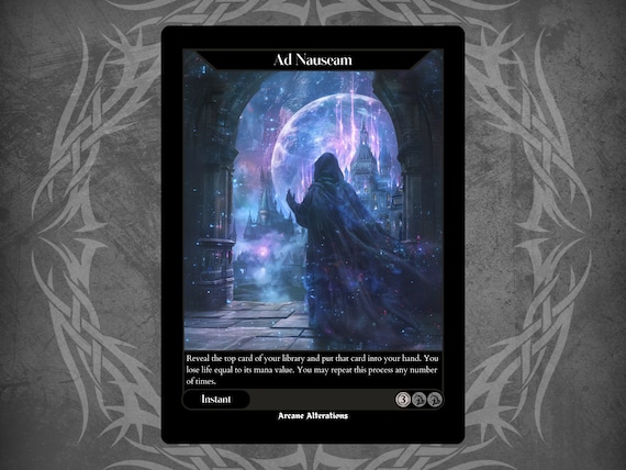 Ad Nauseam - Full Art Custom Card - Etsy