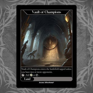 Vault of Champions - Cartão Personalizado com Arte Completa