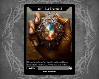Lion's Eye Diamond Alternate Art MTG Proxy - Etsy