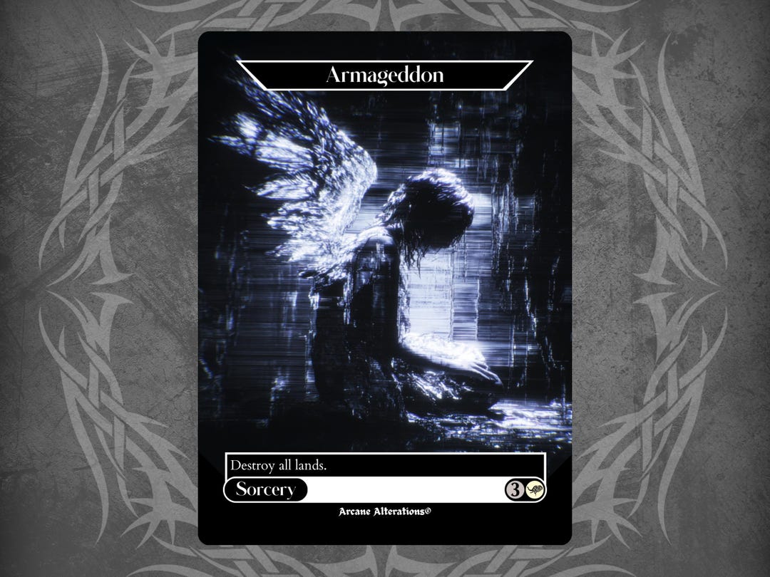 Armageddon Image Code Armageddon - Proxy Full Art Custom Card - Etsy
