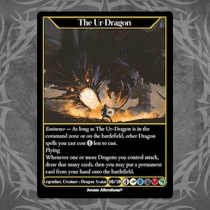 El Ur-Dragón - Tarjeta personalizada con arte completo