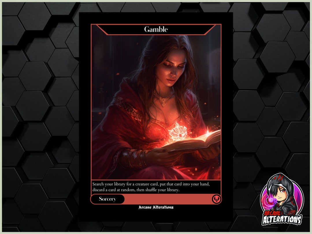 Gamble Gc Gamble - Full Art Custom Card - Etsy