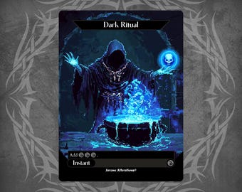 Dark Ritual - Proxy Full Art Custom Card - Etsy