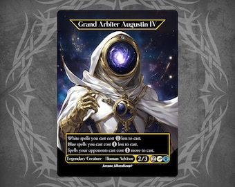 Waifu Grand Arbiter Augustin IV #01 – Carte Proxy MTG Personnalisée Non Officielle, Illustration Alternative