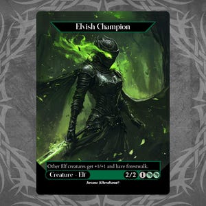 Karte für die Elfen - Proxy Full Art Custom Card