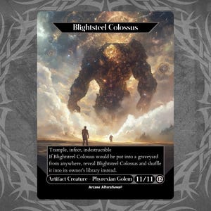 Blightsteel Colossus - Proxy Full Art Custom Card
