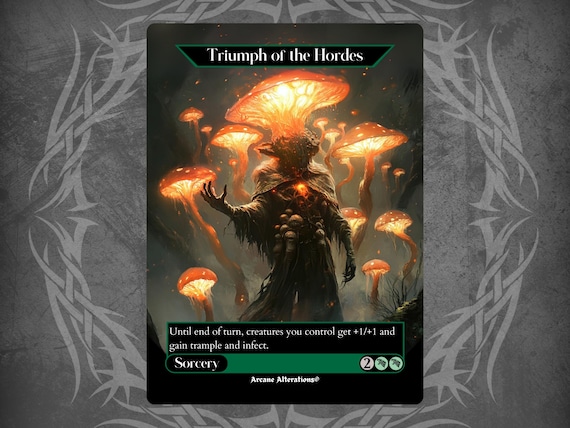 Triumph of the Hordes - Proxy Full Art Custom Card - Etsy