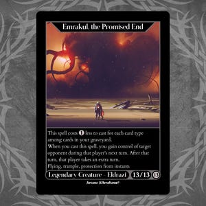 Emrakul, das versprochene Ende - komplette Kunst-kundenspezifische Karte