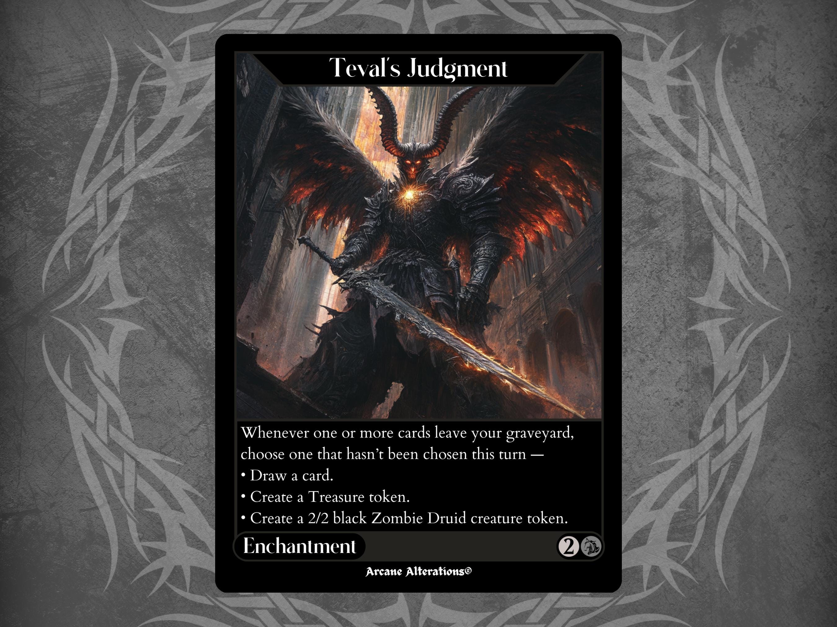 Teval's Judgment - Proxy Full Art Custom Card - Etsy Ireland Teval's Judgment - Proxy Full Art Custom Card - Etsy Ireland