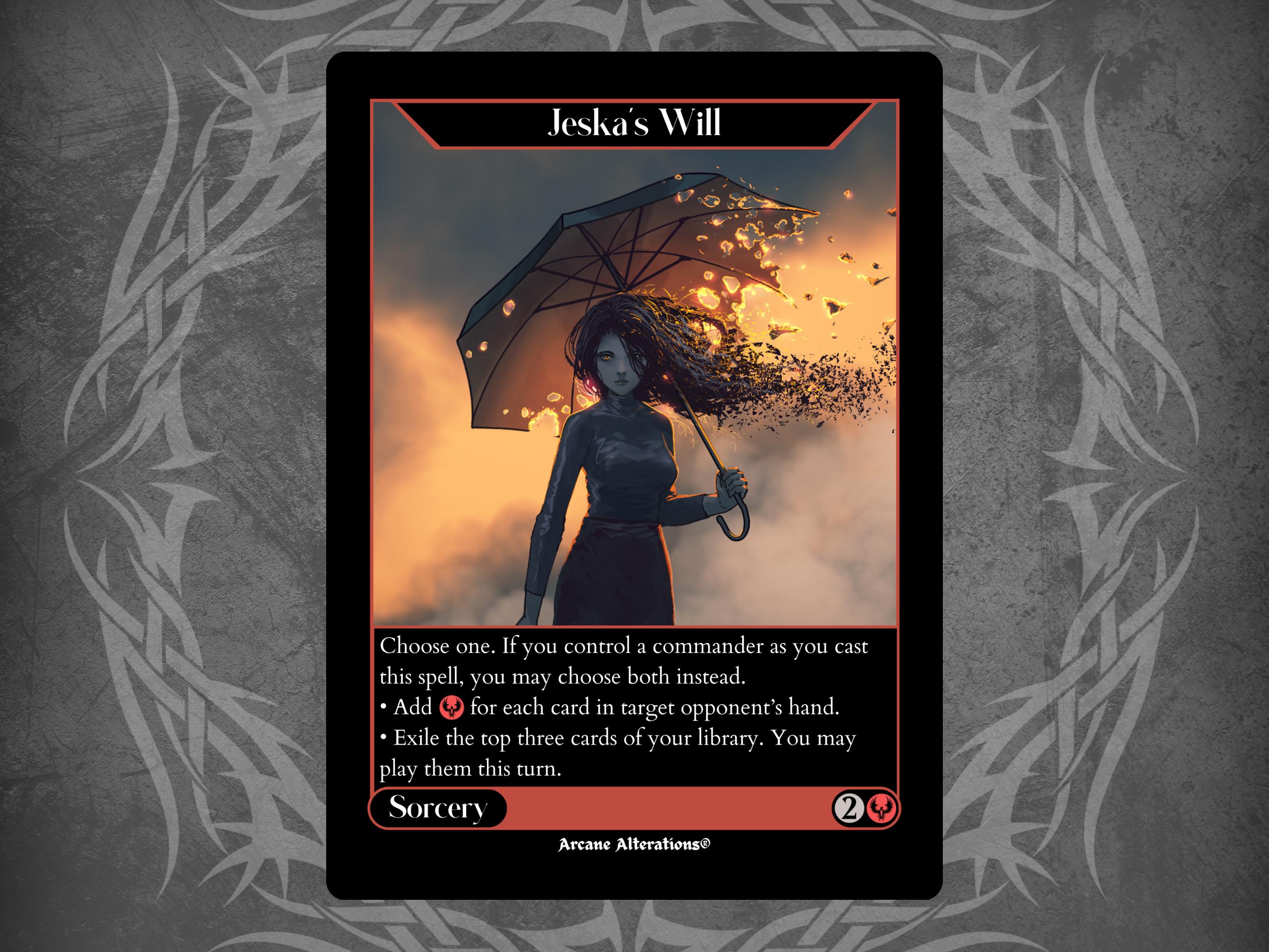 Jeska's Will - Full Art Custom Card - Etsy