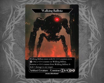 mtg cards like walking ballista Dwarven Sphere The Elder Scrolls Crossover Walking Ballista enters the battlefield with X +1/+1 counters on it Walking Ballista - Proxy Full