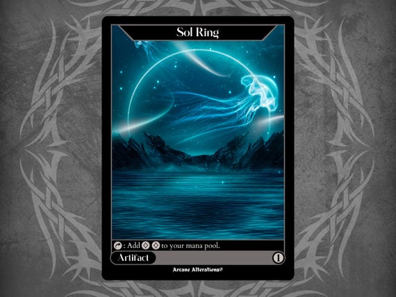 Sol Ring - Full Art Custom Card - Etsy