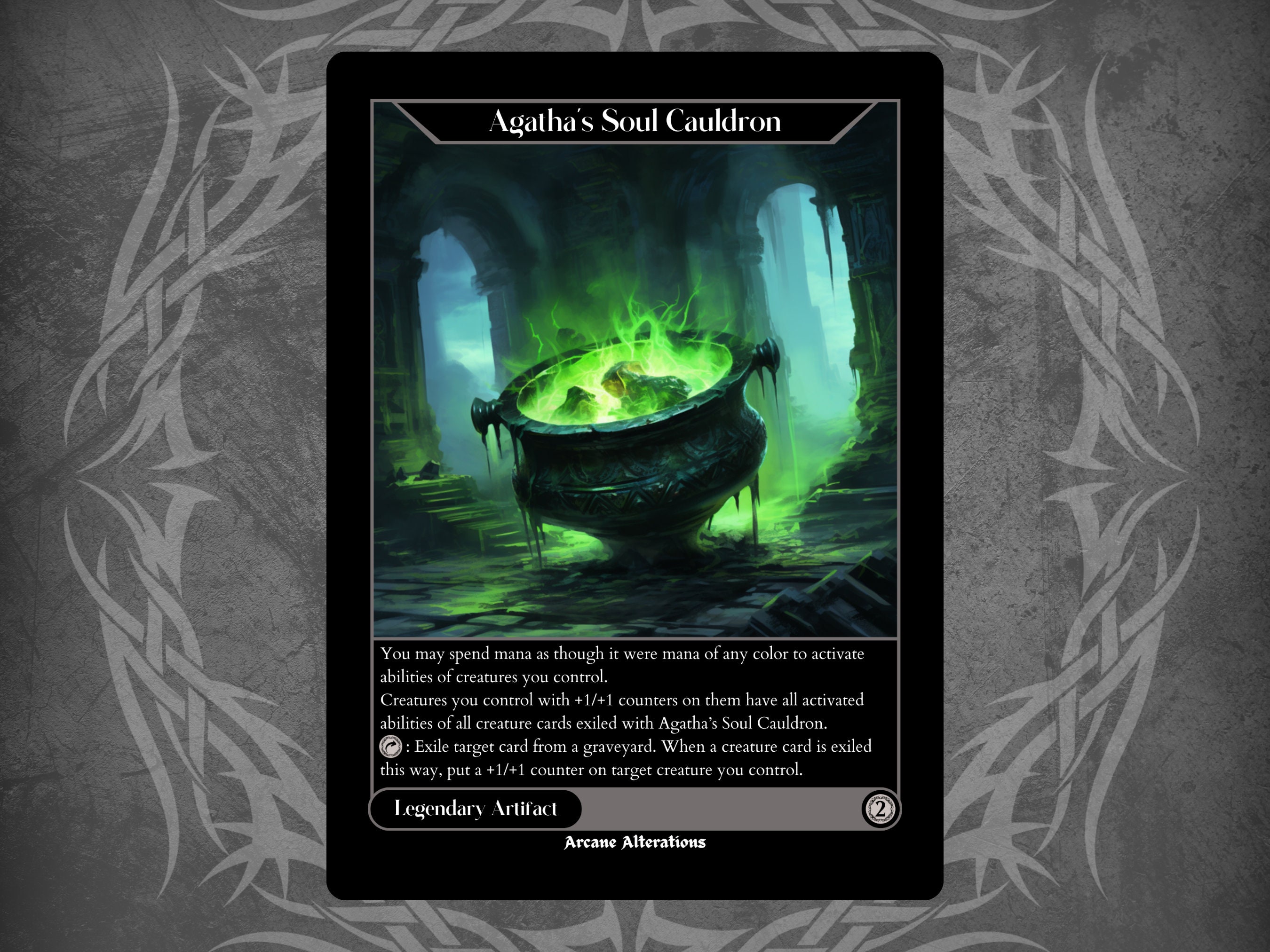 Agatha's Soul Cauldron - Full Art Custom Card