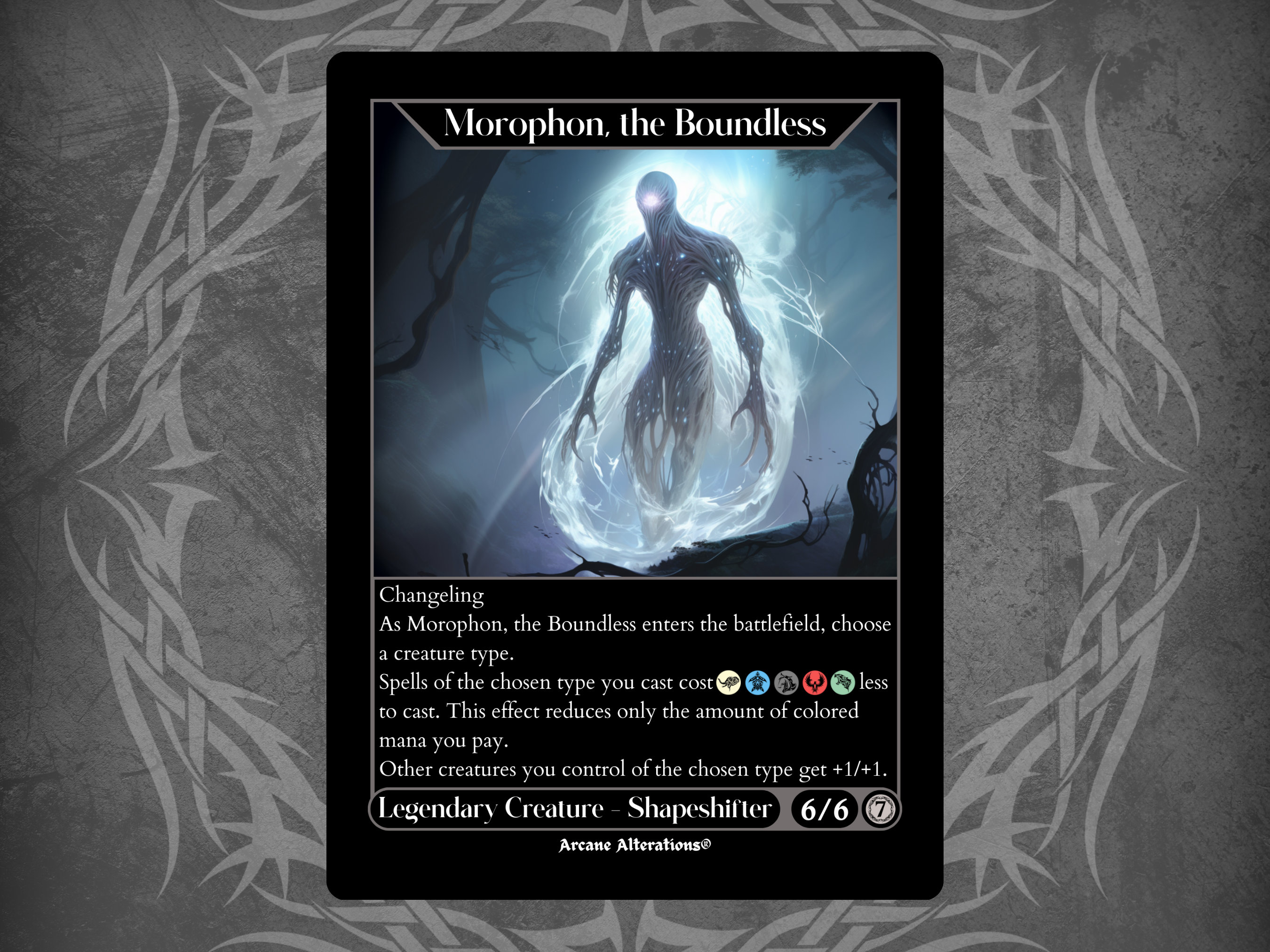 Morophon, the Boundless - Full Art Custom Card - Etsy