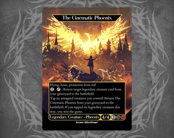 Firestorm Phoenix - Vintage - Full Art Holographic - for Collectors and MTG  Players - Altered Magic Cards - Etsy
