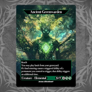 Ancient Greenwarden - Proxy Full Art Custom Card