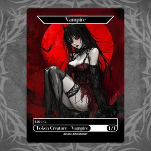 Vampire Token - Proxy Full Art Custom Card