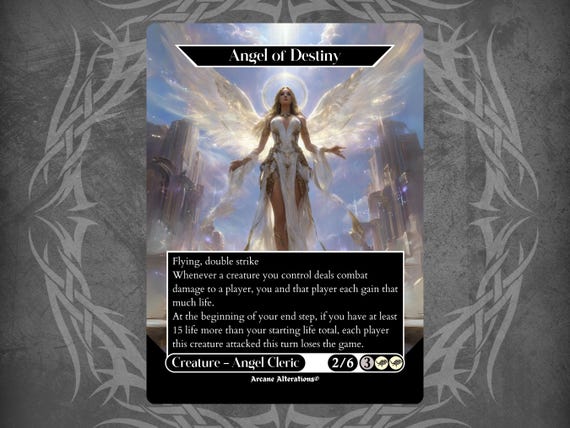 Angel of Destiny - Proxy Full Art Custom Card - Etsy Israel